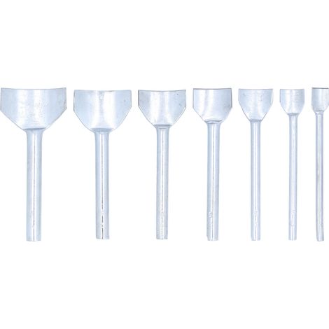 7-teiliges Set Halbrunder Ausstechformen, Kohlenstoffstahl, 1040 Mm, Handgravurwerkzeuge Für Lederarbeiten