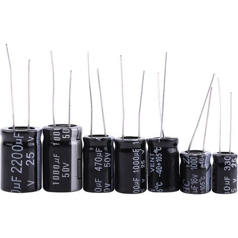 125-teiliges Elektrolytkondensator-set – 1 Μf Bis 2200 Μf – 25 Verschiedene Werte – Sortiment Für Reparaturen