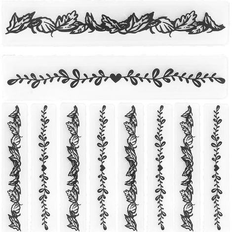 10 Prägeschablonen Aus Kunststoff Für Selbstgemachte Scrapbooking-karten – Papierdekorationswerkzeug