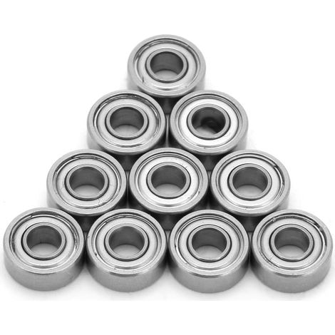 10 Stück Edelstahlkugellager Mr104zz 4x10x4mm