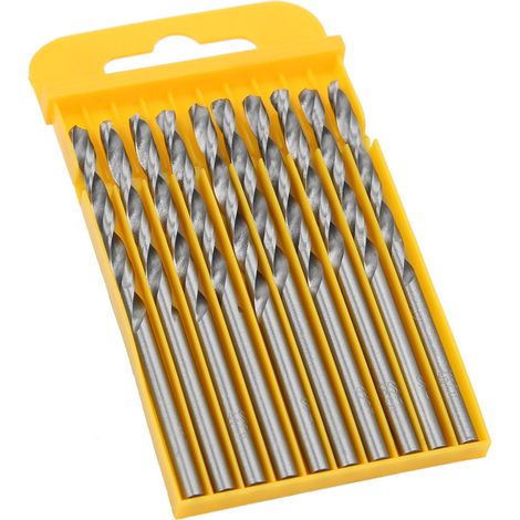 10 Hss-spiralbohrer Aus Schnellarbeitsstahl Für Holz, Präzises Bohren, Gerader Schaft, Professionelles Holzbearbeitungswerkzeug, 3,5 Mm, 10er-packung
