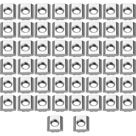 50 Stück Gleitmuttern Aus Kohlenstoffstahl Für Aluminiumprofile Der Serie 30, Zubehör M8166