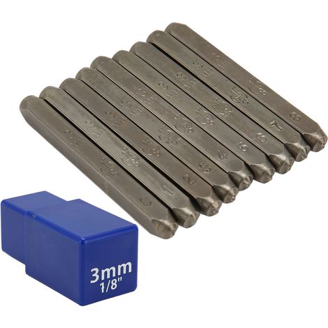 Set Mit 9 Nummerierten Metallstempeln Aus Kohlenstoffstahl Für Schmuck Und Diy-bastelarbeiten