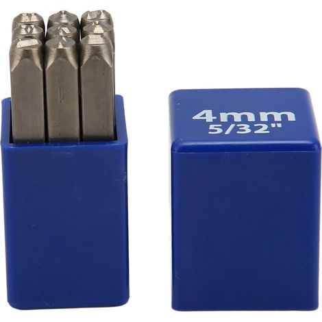 Set Mit 9 Nummerierten Metallstempeln Aus Kohlenstoffstahl Zum Markieren Von Leder, Holz Und Schmuck