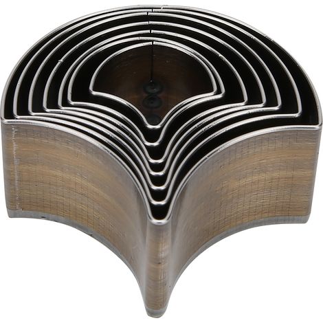 7-teiliges Ginkgoblatt-ausstechformen-set Für Diy-lederzuschnitte – Manuelles Stanzwerkzeug