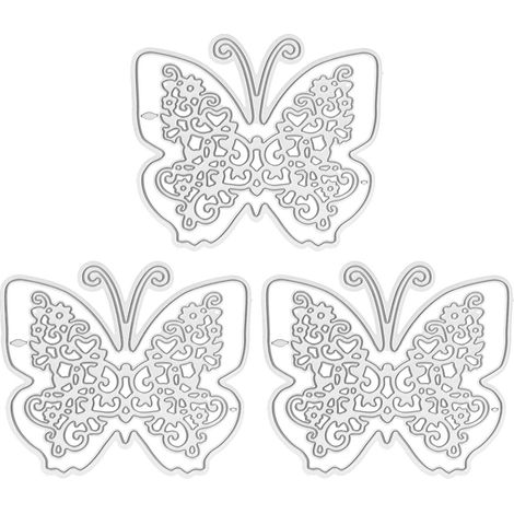 3-teiliges Diy-scrapbooking-stanzformen-set – Prägeformen Aus Kohlenstoffstahl Für Exquisite Kreationen