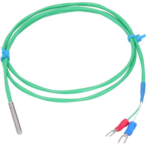 Flexible Silikon-thermoelementsonde Vom Typ K Zur Temperaturmessung 0-200℃, Grünes Kabel 4x30mm (3m)
