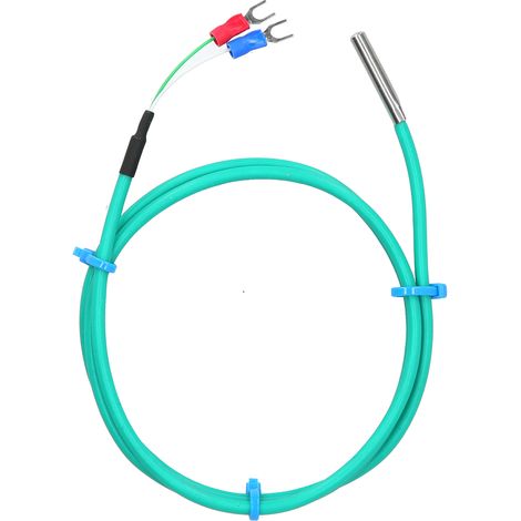 Wasserdichte Thermoelementsonde Typ K, Flexibles Silikon, 5 X 30 Mm Grünes Kabel, Messbereich 0–200 °c, 3 M Länge