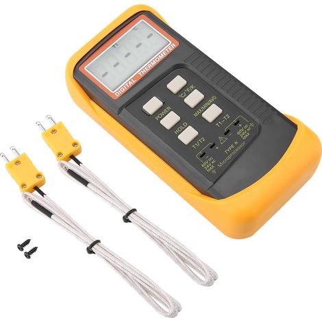 Zweikanal-digitalthermometer Typ K 6802ii - Temperaturmessung -50 °c Bis 1300 °c