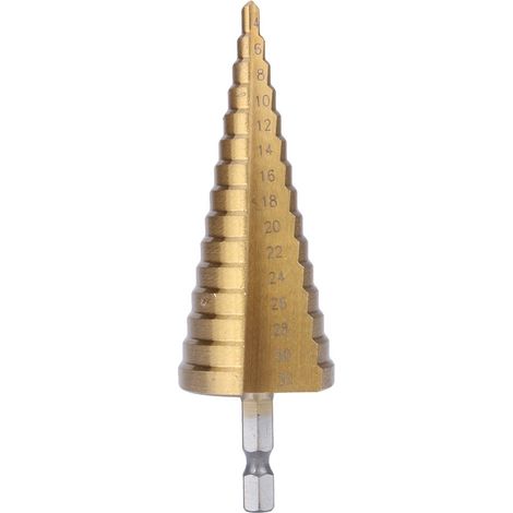 Hochwertiger Hss-titan-stufenkegelbohrer – Bohrung 4 Bis 32 Mm