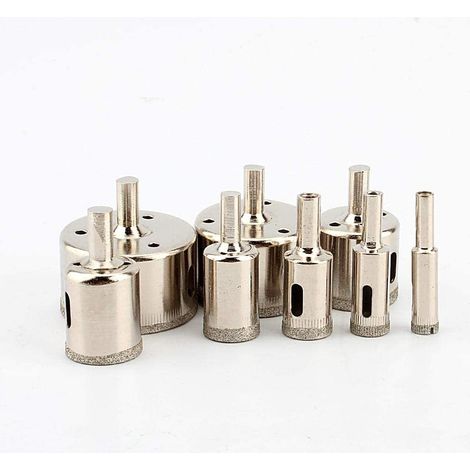 Set Mit 8 Diamantbohrern (10–50 Mm) Zum Bohren Von Fliesen Und Marmor
