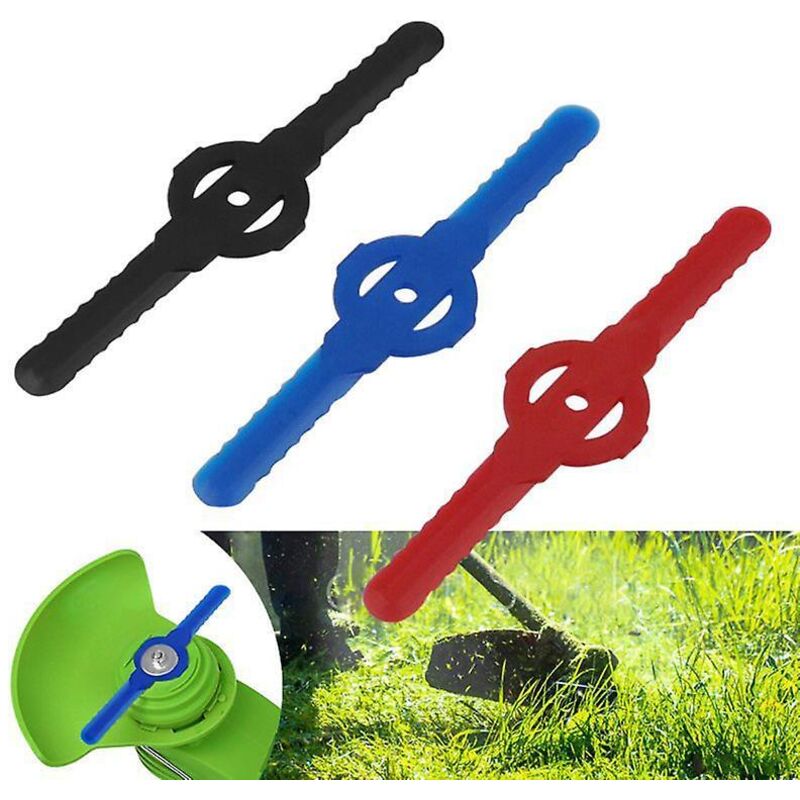 Set Mit 30 Schwarzen Kunststoff-ersatzmessern Für Rasenmäher Und Gartenzubehör