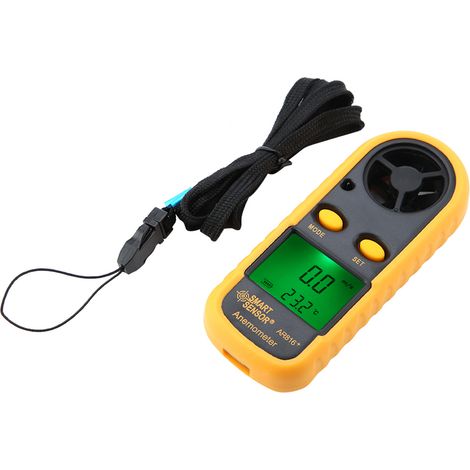 Ar816+ Tragbares Digitales Lcd-anemometer Zur Messung Von Wind Und Luftgeschwindigkeit