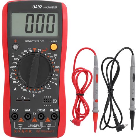 Das Tragbare Digitalmultimeter Ua92 Misst Spannung, Strom, Widerstand Und Kapazität (wechsel- Und Gleichstrom).