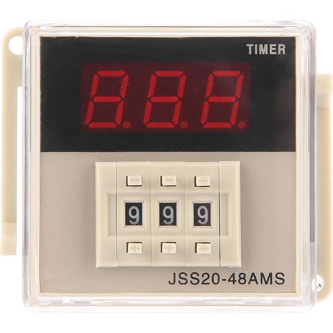 Jss20-48ams Digitalanzeige-zeitrelais, 1-999 S Einschaltverzögerung, 220 V Wechselstrom