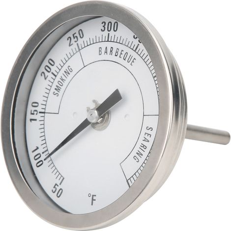 3-in-1 Edelstahl-zeigerthermometer Mit Einstellbarem Messbereich Für Grill, Backofen Und Grill, 50–550 °f, 1/2-zoll-npt-anschluss