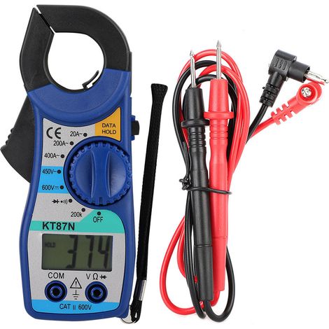 Kt87n Digitales Multimeter Mit Stromzange (20–400 A, Ac/dc, 600 V/450 V) Und Lcd-anzeige