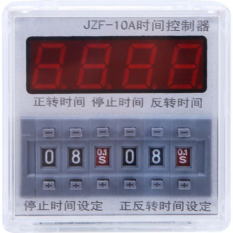 Jzf-10a Lcd-zeitverzögerungsrelais, 0,1 S – 99 H Zeitschalter Für Cw/ccw-motoren, 12 V Ac/dc-netzteil