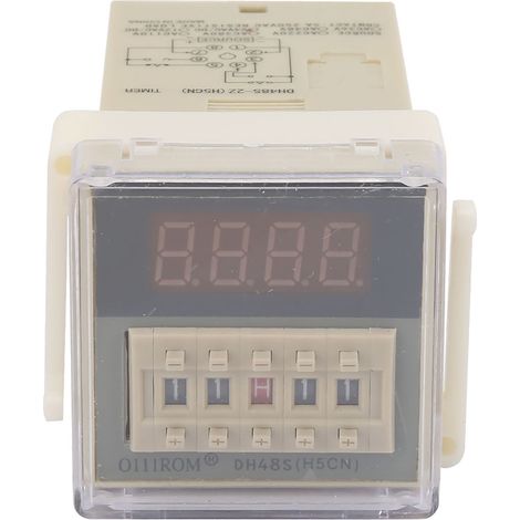 Dh48s-2z 8-poliger Lcd-relaistimer, Einstellbar Von 0,01 S Bis 9999 H, 24 V Ac/dc Zur Zeitsteuerung