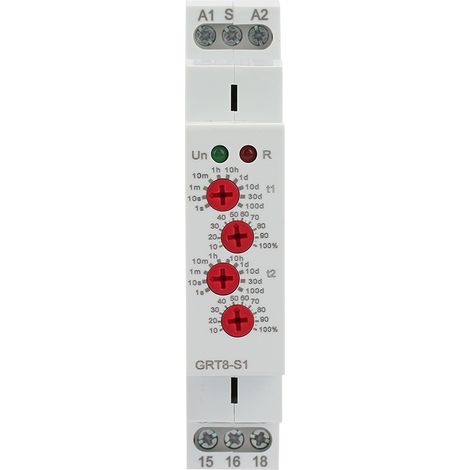 Grt8-s1 Wiederholzyklus-ein/aus-timer, Mini-asymmetrischer Timer Ac/dc 12-240 V