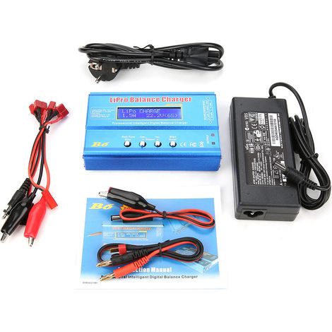 B6 80w Lcd Digital-ladegerät/entladegerät Für Rc Lipo Nimh-akkus (eu-stecker)