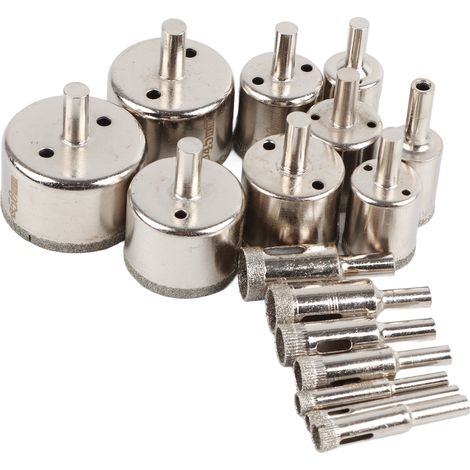 16-teiliges Diamantbohrer-set 6-50 Mm Für Keramik, Glas, Marmor Und Fliesen
