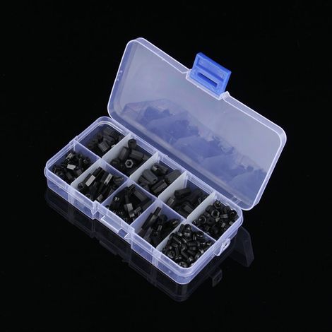 300-teiliges Set Mit M3-muttern, Unterlegscheiben, Nylon-sortiment, Sechskantschrauben, Reparaturwerkzeugen, Typ C