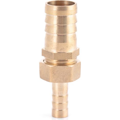 Reduzierstück Aus Messing Mit Widerhaken-endkappe (10 Mm Auf 16 Mm) Für Schlauch
