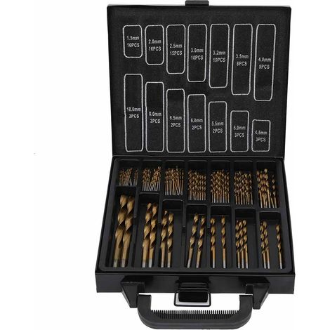 Set Mit 99 Hss-spiralbohrern Für Elektrische Oder Manuelle Bohrmaschinen, Durchmesser 1,0 Bis 3,0 Mm