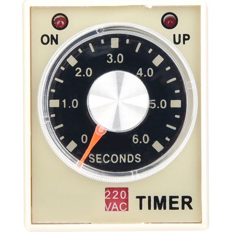 Ah3-3 Zeitverzögerungsrelais, Einschaltverzögerung, 220 V Ac 50/60 Hz, Einstellbar Auf 6 Sekunden, Für Industrielle Automatisierung