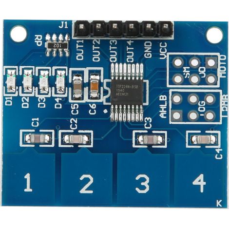 Ttp224 4-kanal-digital-touch-sensormodule Mit Kapazitivem Schalter