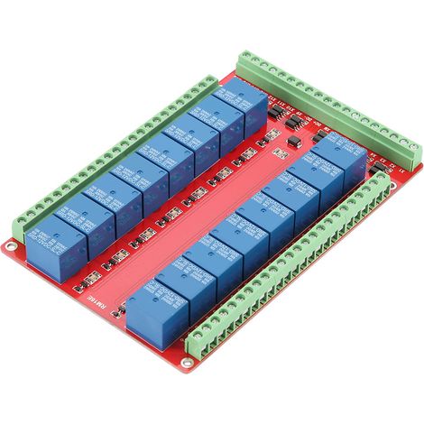 Isoliertes 16-kanal-relaismodul, High/low-pegel-triggerschnittstelle (12 V Dc)