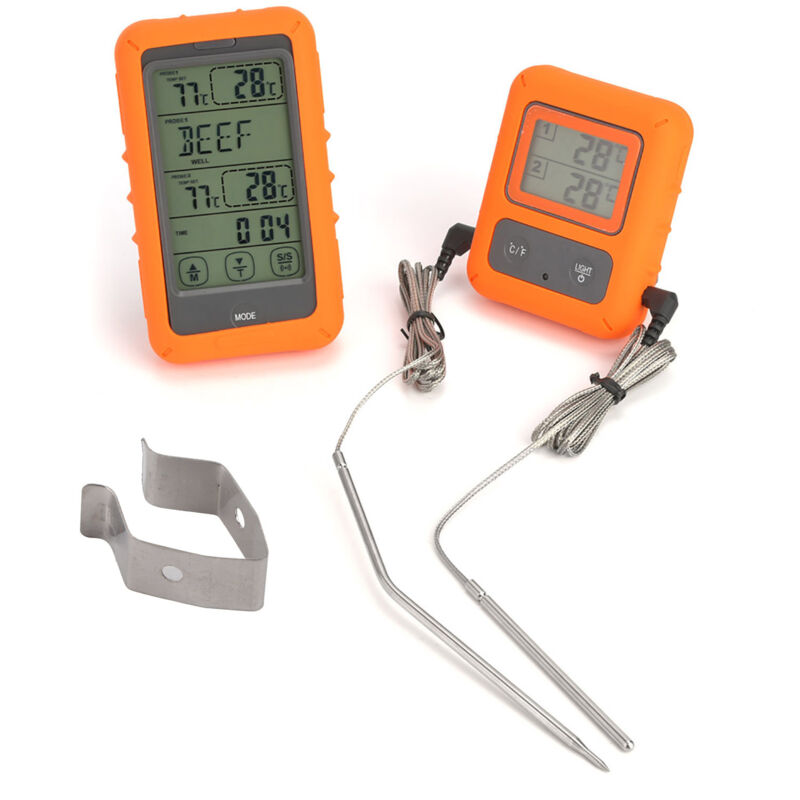 Digitales Doppelfühlerthermometer Für Kochen, Fleisch Und Lebensmittel – Digitalanzeige Ts-tp20