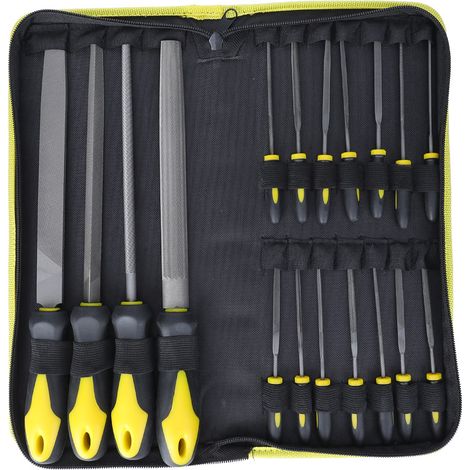 Set Mit 18 Mehrzweckfeilen Aus Hochkohlenstoffhaltigem Stahl Für Holz, Metall, Glas Und Keramik