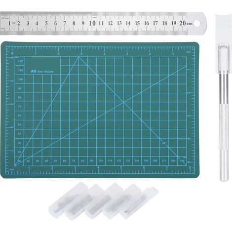 A5 Papierschneideset Mit Schutzplatte Und Präzisionsmesser Für Bastelarbeiten Und Scrapbooking