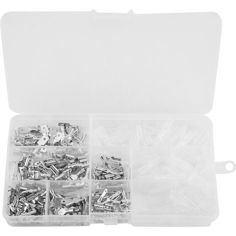 270-teiliges Set Mit Männlichen Und Weiblichen Crimp-aderendhülsen (2,8 Mm, 4,8 Mm, 6,3 Mm) Für Elektrische Kabel