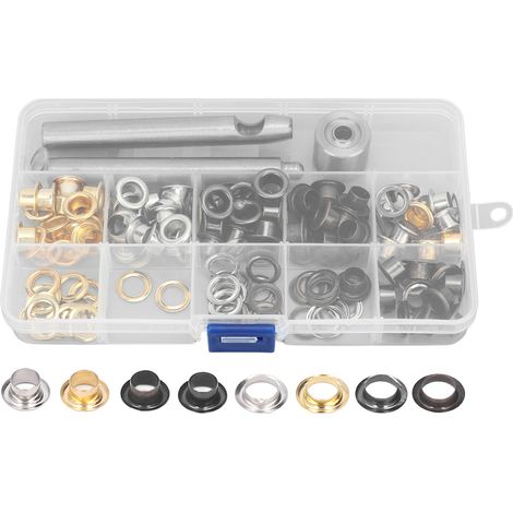 Set Mit 160 Rostbeständigen Metallösen, 8 Mm, 4 Farben, Für Lederreparatur Und -verzierung
