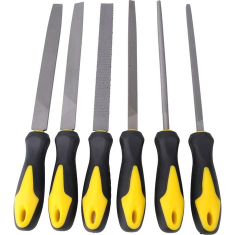 Set Mit 6 Raspelfeilen (8 Zoll, Hochkohlenstoffhaltiger Stahl) Für Holz, Metall, Glas Und Keramik