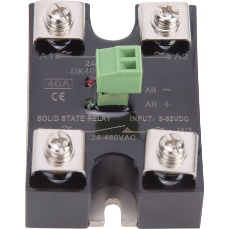 Einphasiges Halbleiterrelais, 1 Dc-kanal / 2 Ac-kanäle, 40 A, 24–480 V Ac – Leistungs-ssr (berm Dk40da)