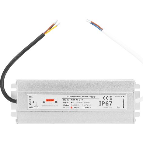 24v 120w Ip67 Wasserdichtes Led-netzteil Für Lichtleisten, 5a Transformator