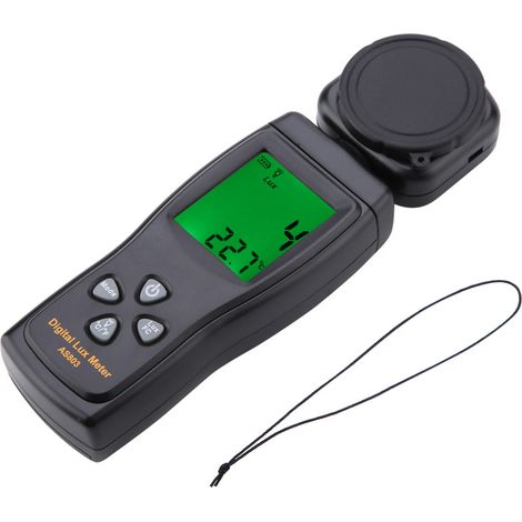 As803 Mini-digitallichtdetektor Mit Lcd-anzeige - Misst Lux Und Temperatur (-10°c Bis 60°c)