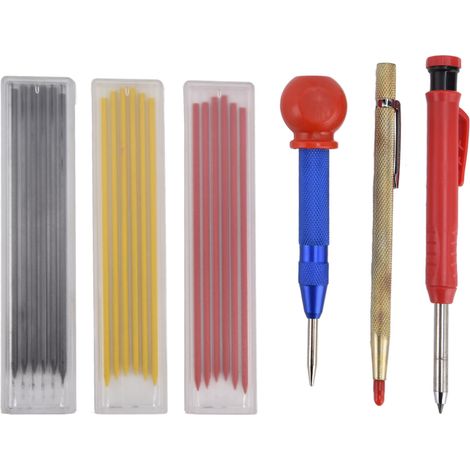 Holzbearbeitungsstift-sets Mit Metallspitze Und Graphitminen Zum Präzisen Markieren Und Positionieren Von Stanzungen