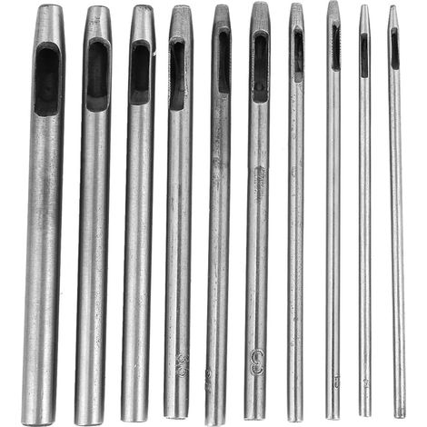 10-teiliges Diy-lederstanzen-set, Blütenblattform, Ösenstanze Für Gürtel Und Armbänder