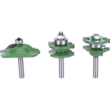 3-teiliges 8-zahn-t-förmiges Holzfräser-set, Verstellbares Fräser-set Für Türen Und Möbelplatten