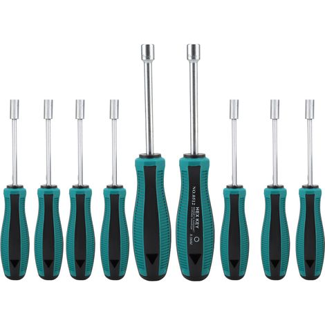 Set Mit 9 Magnetischen Schraubendrehern Mit Kreuz- Und Schlitzspitzen Für Haushaltsreparaturen
