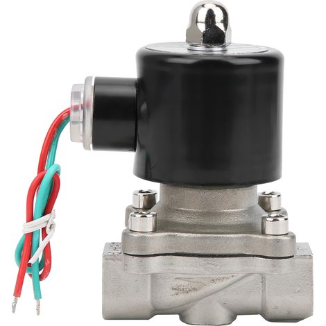 3/8-zoll-magnetventil Aus Edelstahl, Normalerweise Geschlossen, Für Wasser, Luft Und Öl, 24 V Dc
