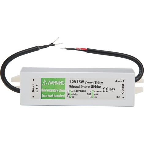 Wasserdichtes 15-w-schaltnetzteil, Dc12v-led-transformator, Ac90–250v-eingang