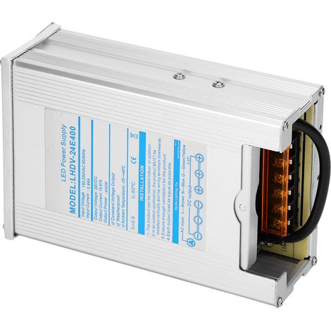 400w Wasserdichtes Led-schaltnetzteil Aus Aluminiumlegierung Für Lichtmodule (lhdv-24e400 24v)