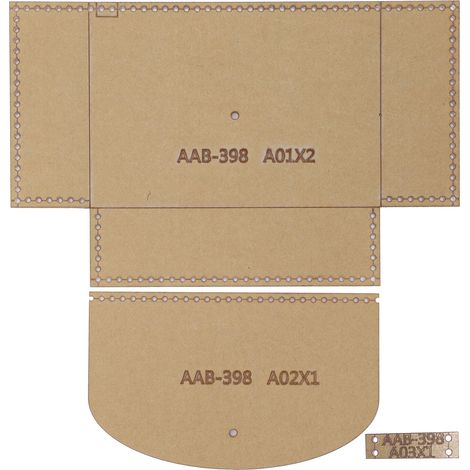 3-teiliges Acryl-schablonen-set Zum Selbermachen Von Ledermuster-geldbörsenformen, Werkzeugen Und Bastelzubehör