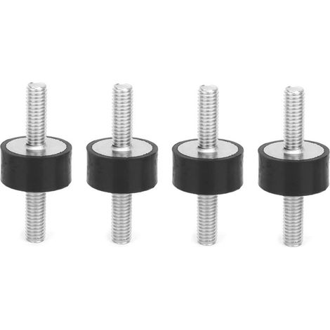 Stück M6 Antivibrations-silentblocks Für Auto Und Boot, Gummilager Mit Außengewinde (20x10mm, M6x18mm Gewinde)